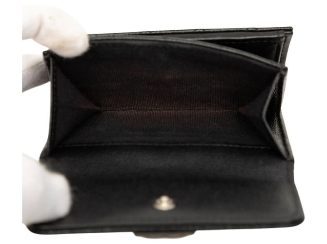 Le Boy Carteira Chanel Boy Coco Mark Small Mini Wallet Preto - vista 5