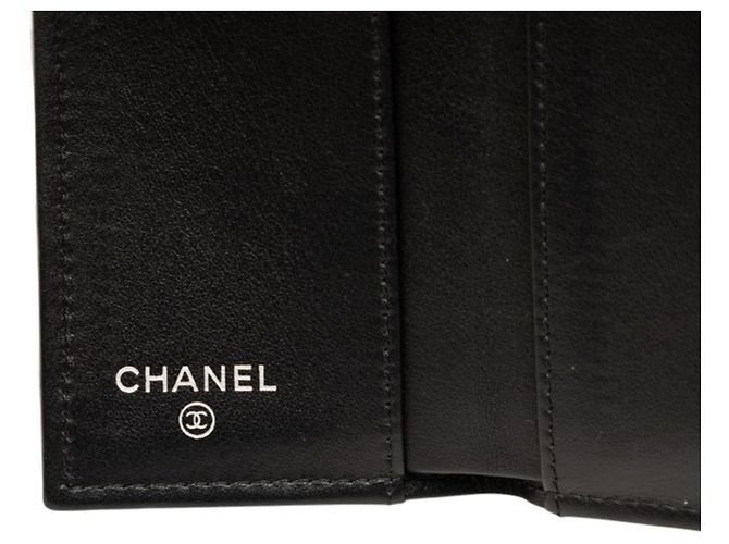 Le Boy Carteira Chanel Boy Coco Mark Small Mini Wallet Preto - vista 6