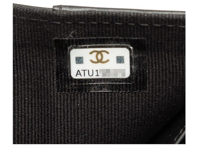 Le Boy Carteira Chanel Boy Coco Mark Small Mini Wallet Preto - vista 7