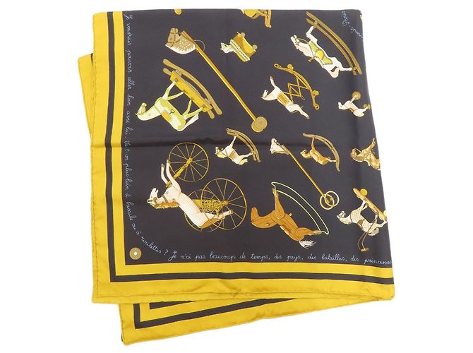 Hermès Hermes Carre 90 Schal Schwarz - Ansicht 2