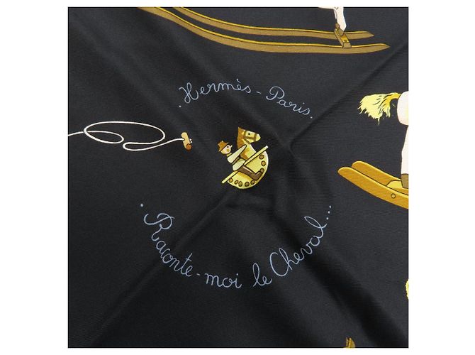 Hermès Hermes Carre 90 Schal Schwarz - Ansicht 4