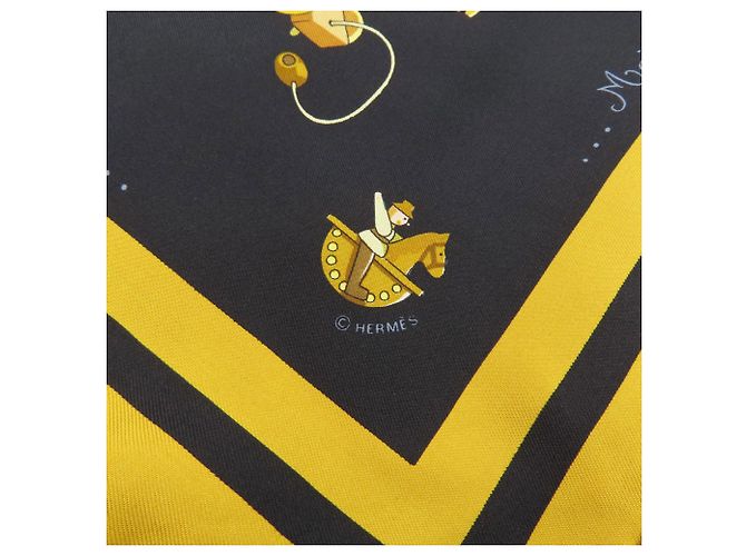Hermès Hermes Carre 90 Schal Schwarz - Ansicht 6