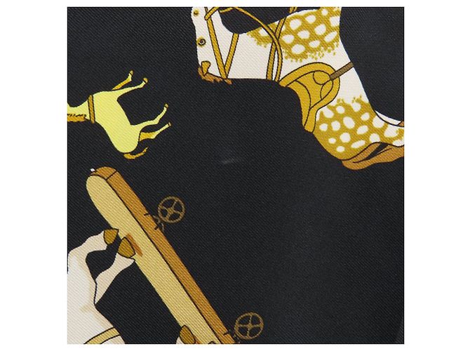 Hermès Hermes Carre 90 Schal Schwarz - Ansicht 7