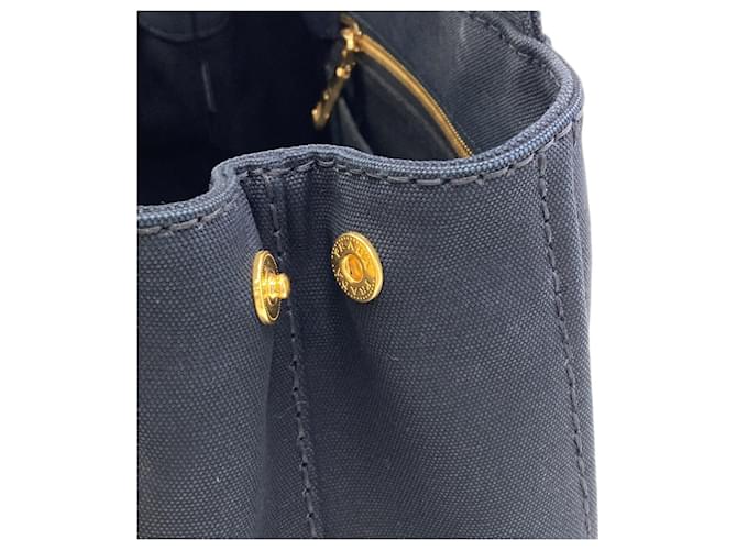 Borsa a mano 2-Way Prada Canapa Mini Nero - vista 13