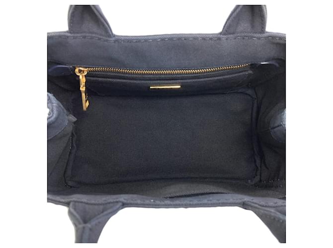 Borsa a mano 2-Way Prada Canapa Mini Nero - vista 5
