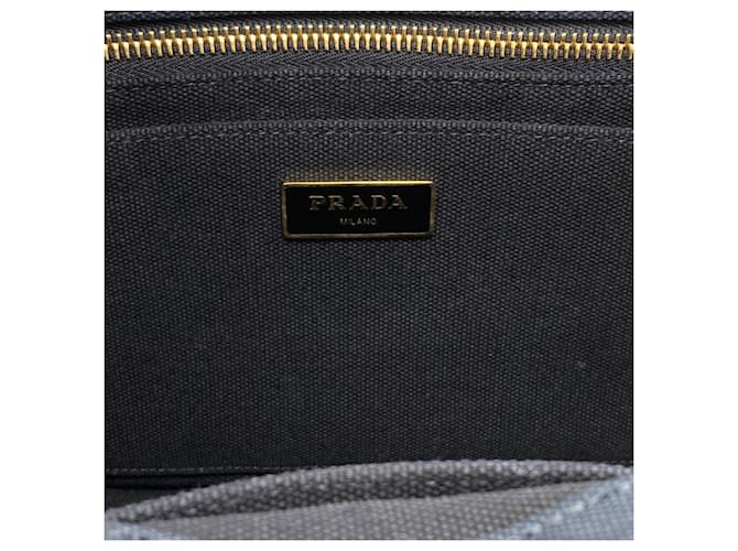 Borsa a mano 2-Way Prada Canapa Mini Nero - vista 6