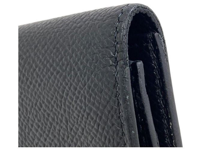 Hermès Hermes Bearn Soufflé Langbeutel aus Epsom-Leder Schwarz - Ansicht 15