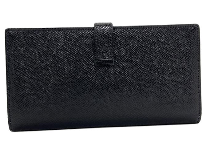 Hermès Hermes Bearn Soufflé Langbeutel aus Epsom-Leder Schwarz - Ansicht 2