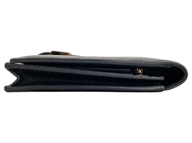 Hermès Hermes Bearn Soufflé Langbeutel aus Epsom-Leder Schwarz - Ansicht 3