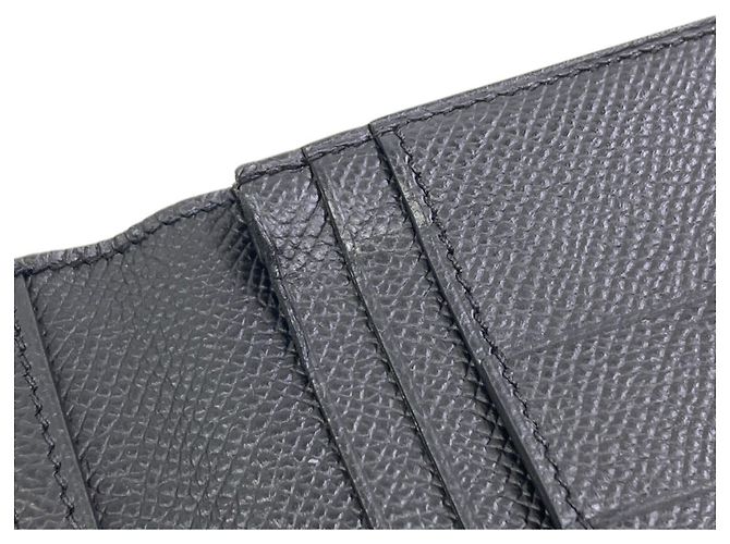 Hermès Hermes Bearn Soufflé Langbeutel aus Epsom-Leder Schwarz - Ansicht 9