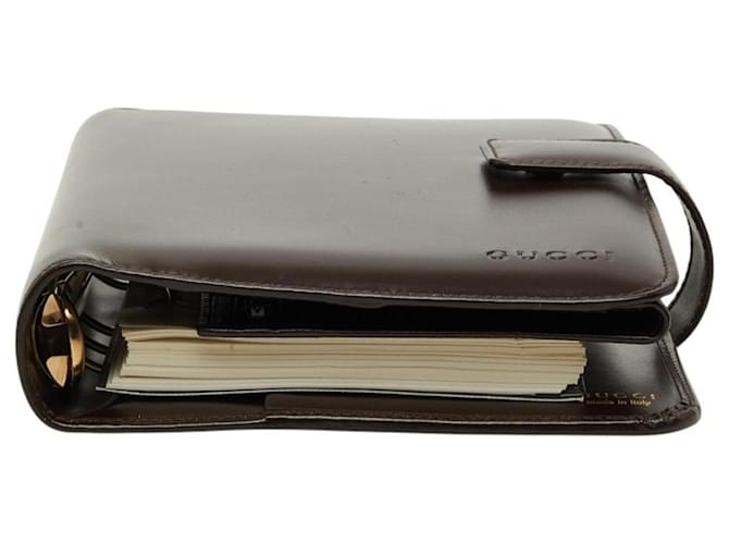 Gucci Life Organizer System Planner Marron - vue 3