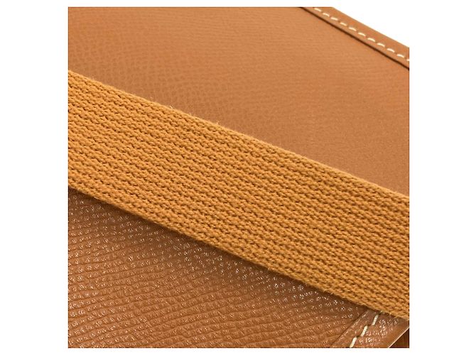 Hermès Borsa a tracolla Hermes Vespa PM Gold Marrone - vista 13
