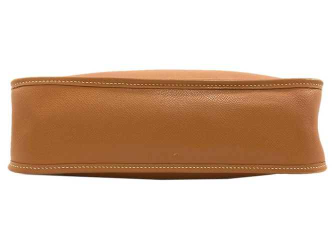 Hermès Borsa a tracolla Hermes Vespa PM Gold Marrone - vista 4