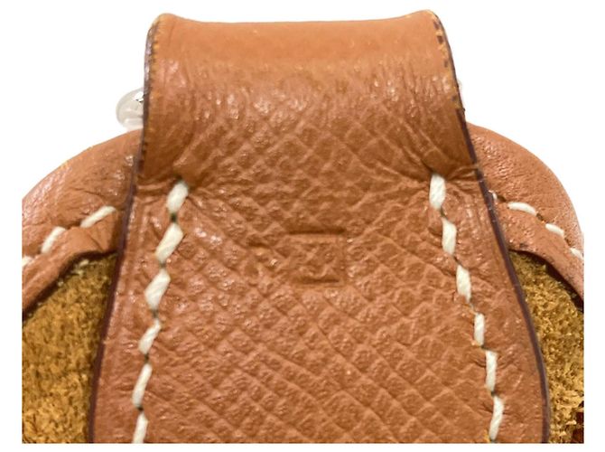 Hermès Borsa a tracolla Hermes Vespa PM Gold Marrone - vista 7