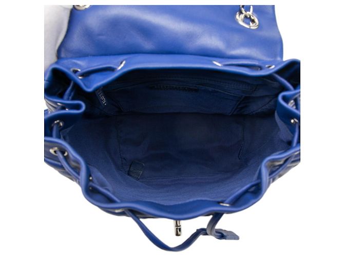 Timeless Zaino Chanel Matelassé Coco Mark Blu - vista 4
