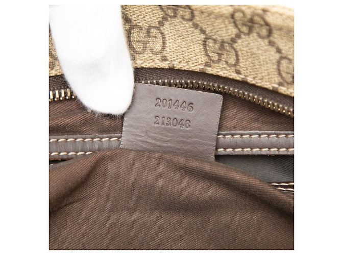 Borsa a Tracolla Gucci GG Supreme Marrone - vista 7