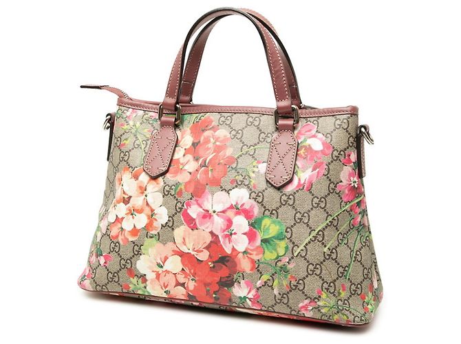 Borsa a tracolla Gucci GG Blooms Beige Pink - vista 2