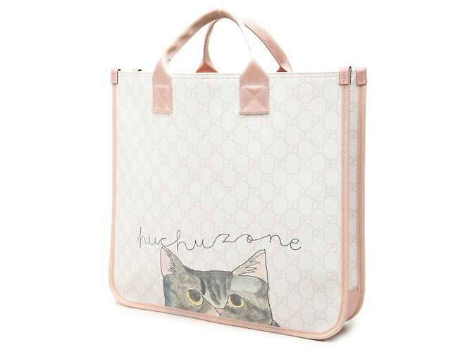 Bolso tote Gucci GG Supreme para niños Blanco Multicolor - vista 2