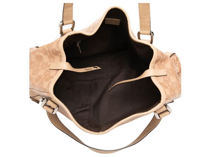 Borsa tote Gucci Horsebit Abbey Beige - vista 4
