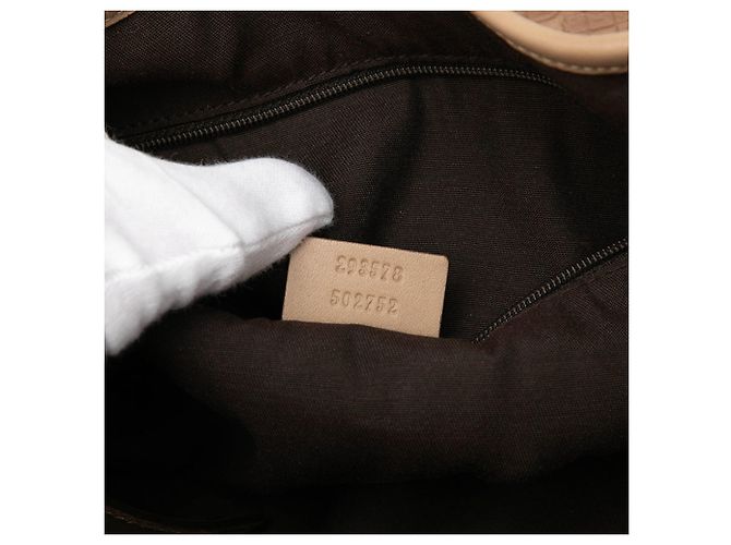 Borsa tote Gucci Horsebit Abbey Beige - vista 6