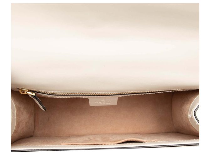 Borsa a mano Gucci Sherry Line Sylvie Bianco - vista 4