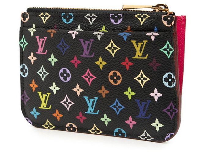 Louis Vuitton Monogram Multicolor Scheckhefthalter Schwarz - Ansicht 2