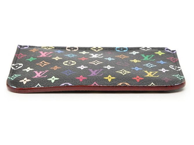 Louis Vuitton Monogram Multicolor Scheckhefthalter Schwarz - Ansicht 3