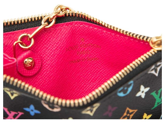 Louis Vuitton Monogram Multicolor Scheckhefthalter Schwarz - Ansicht 5