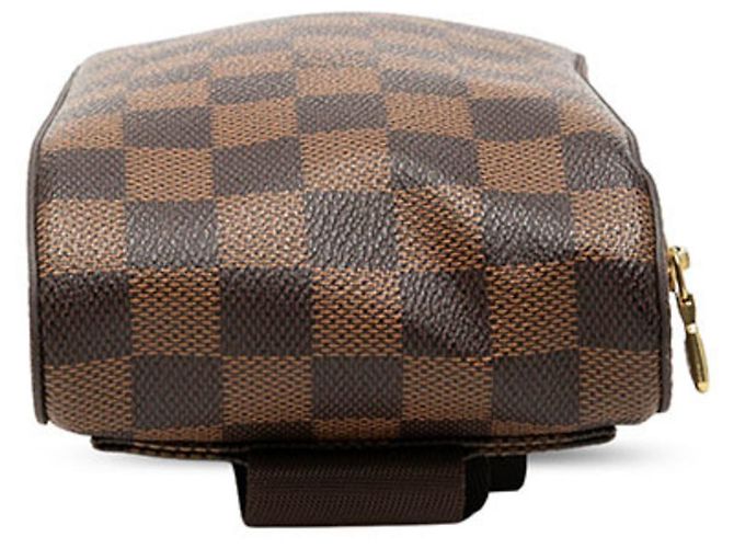 Borsa a tracolla Louis Vuitton Damier Geronimos Marrone - vista 3