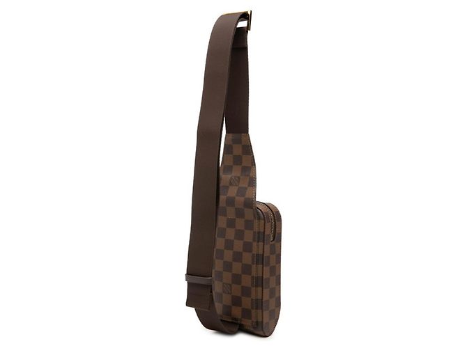 Borsa a tracolla Louis Vuitton Damier Geronimos Marrone - vista 2