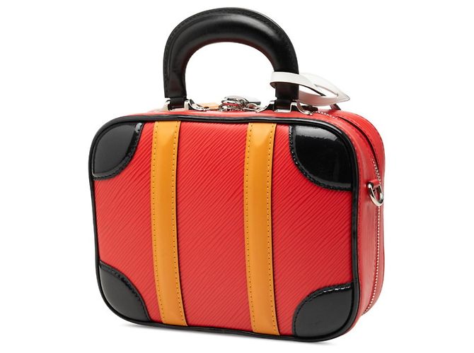 Borsa a mano Louis Vuitton Epi Valisette BB Nero Rosso - vista 2
