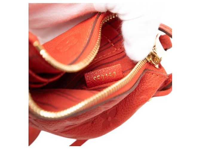 Borsa Tote Louis Vuitton Monogram Empreinte Citadine PM Arancione - vista 6