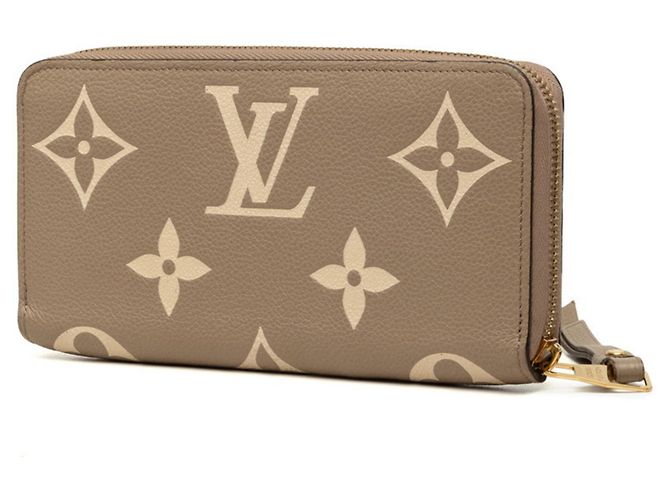 Cartera Larga Louis Vuitton Monogram Empreinte Beige Gris - vista 2