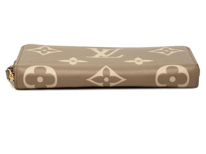 Cartera Larga Louis Vuitton Monogram Empreinte Beige Gris - vista 3