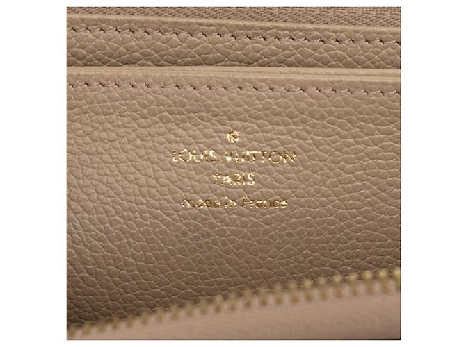 Cartera Larga Louis Vuitton Monogram Empreinte Beige Gris - vista 5