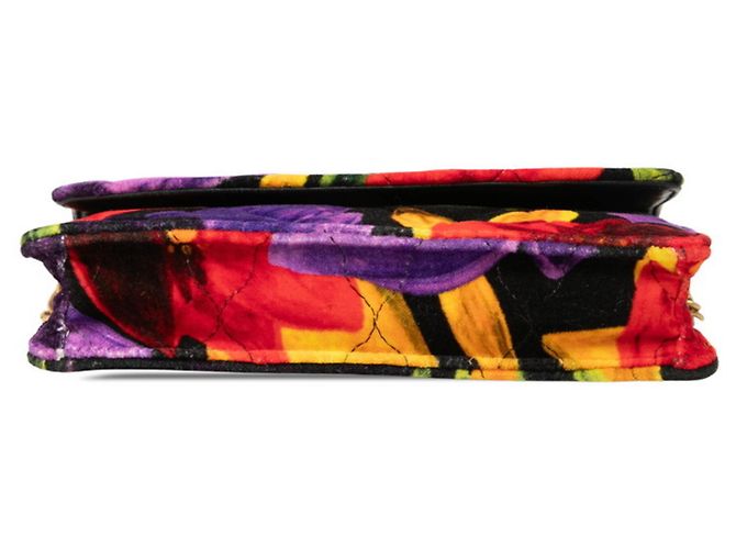 Borsa a tracolla matelassé con catena Balenciaga Logo Flower Nero Multicolore - vista 3