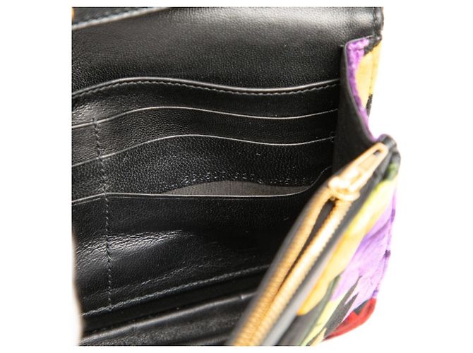 Borsa a tracolla matelassé con catena Balenciaga Logo Flower Nero Multicolore - vista 6