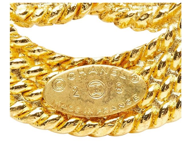 Spilla Chanel Vintage Coco Mark D'oro - vista 3