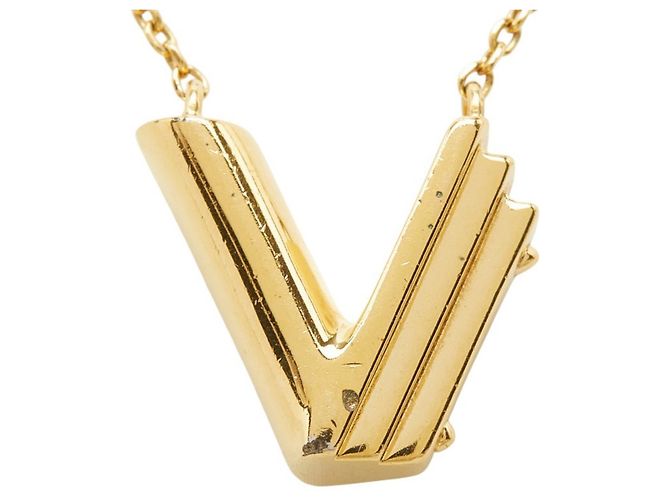 Collana Louis Vuitton LV&ME Initial V D'oro - vista 3