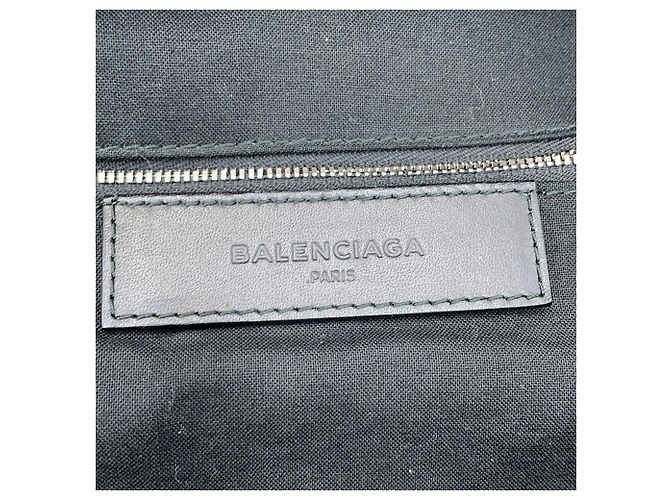 Zaino/Borsa Balenciaga in tela e pelle beige e nero - vista 16
