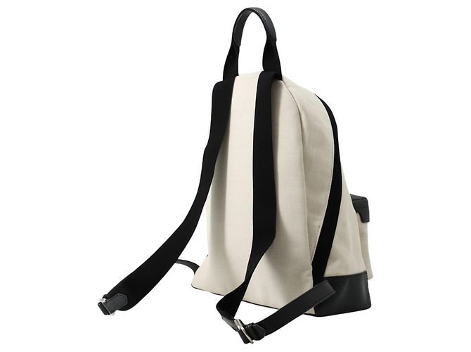 Zaino/Borsa Balenciaga in tela e pelle beige e nero - vista 2