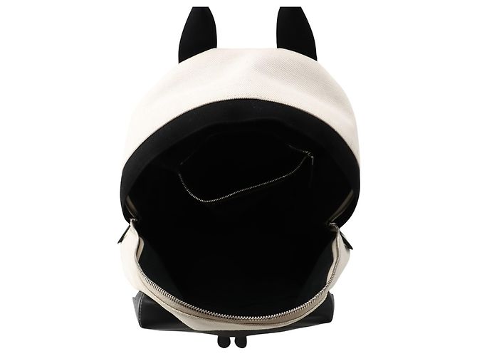 Zaino/Borsa Balenciaga in tela e pelle beige e nero - vista 5