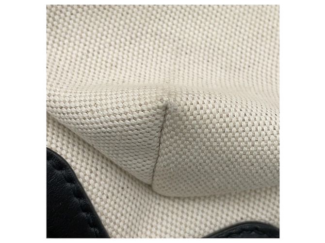 Zaino/Borsa Balenciaga in tela e pelle beige e nero - vista 6