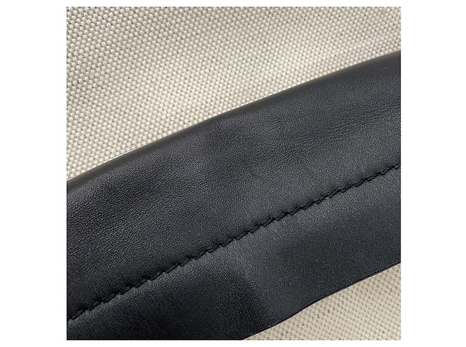 Zaino/Borsa Balenciaga in tela e pelle beige e nero - vista 7