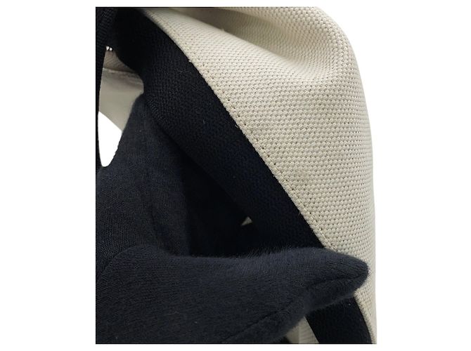 Zaino/Borsa Balenciaga in tela e pelle beige e nero - vista 9