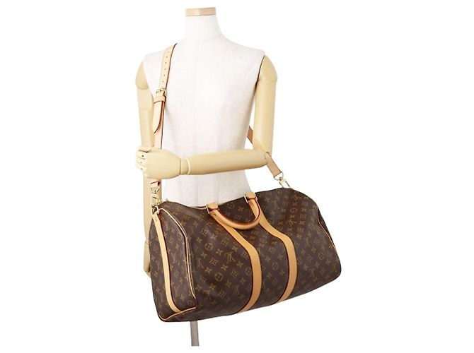 Louis Vuitton Monogram Keepall Bandoulière 45 Braun - Ansicht 5