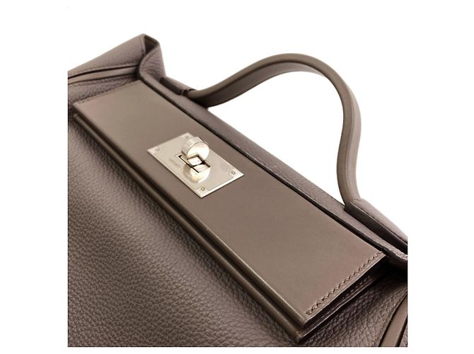 Hermès Borsa Hermes Etain in pelle Togo Grigio - vista 12