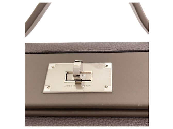 Hermès Borsa Hermes Etain in pelle Togo Grigio - vista 13