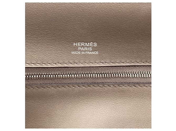 Hermès Borsa Hermes Etain in pelle Togo Grigio - vista 6