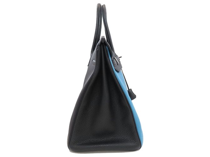 Hermès Borsa Hermes Haut à Courroies 36 Nero Blu Blu navy - vista 3
